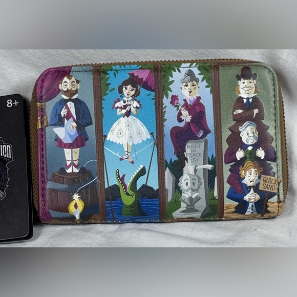 NWT Loungefly Disney The Haunted Mansion portrait zip around wallet - Picture 6 of 12